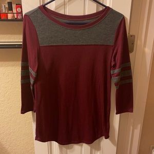 Medium half sleeve women’s shirt color burgundy